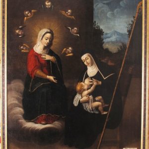 S3294 Święta Gertruda, Olej na płótnie, XVII w.