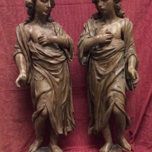 S3314 Para aniołów, Renesansowe rzeźby, XVIII w.
