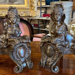 S844 Para andironów w kształcie sfinksów, XIX w.