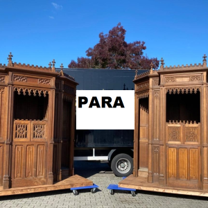 S3389 2 x Gotycki konfesjonał, XIX w.