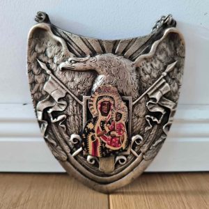 S220 Patriotyczny ryngraf z orłem i Matką Boską Częstochowską