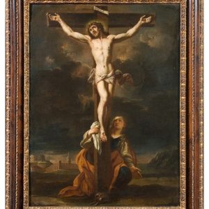 S323 Ukrzyżowanie z Marią Magdaleną, Olej na płótnie, XVIII w.