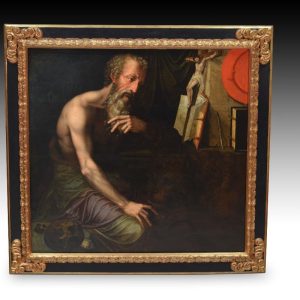 S3447 Święty Hieronim, Olej na drewnie, XVI w.