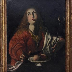 S3444 Męczeństwo św. Agaty, Olej na płótnie, XVII w.