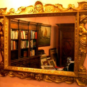 S3440 Lustro z kariatydami, XIX w.