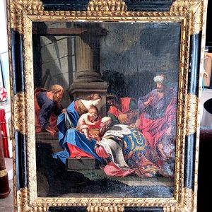 S1495 Pokłon Trzech Króli, Olej na płótnie, XVII w.