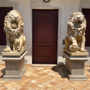 S1796 Para lwów z podstawami, XX w.