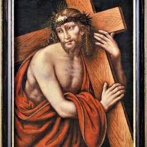 S2285 Chrystus dźwigający krzyż, Olej na drewnie, XVI w.