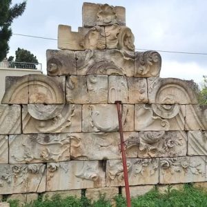 S2619 Ogromny portyk do fontanny/nad drzwi, XIX w.