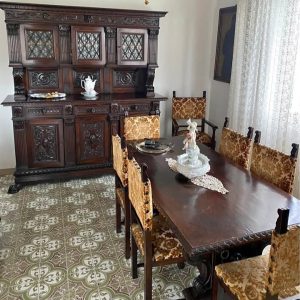 S2169 Renesansowy zestaw do jadalni na lwich łapach