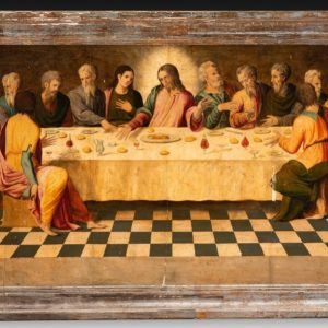 S3584 Ostatnia wieczerza, Olej na drewnie, XVI w.