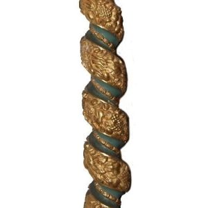 S2524 2 x Duża barokowa skręcona kolumna, XVII w.