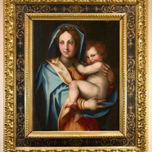 S3230 Madonna z Dzieciątkiem, Olej na drewnie, XVI w.