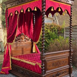 S3449 Łoże z baldachimem, XIX w.