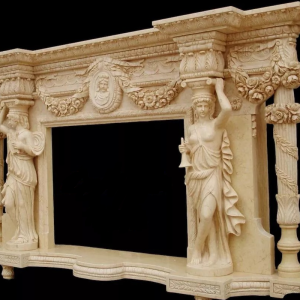 S3672 Kominek z rzeźbami