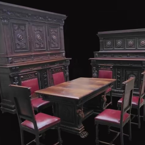 S3691 Renesansowy zestaw do jadalni, XX w.