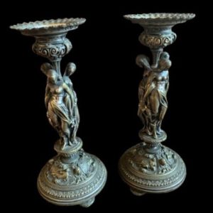 S1065 2 x Lichtarz - Trzy Gracje, XIX w.