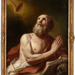 S2057 Święty Hieronim, Olej na drewnie, XVII w.