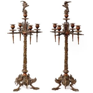 S2073 Para kandelabrów, XIX w.