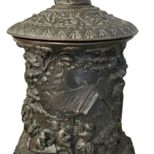 S3709 Bogato rzeźbiony puchar, XIX w.