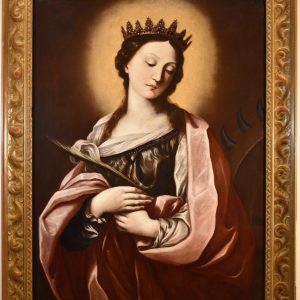 S3188 Katarzyna Aleksandryjska, Olej na płótnie, XVII w.