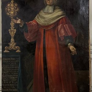 S3728 Portret kanclerza, Duży olej na płótnie, XVIII w.