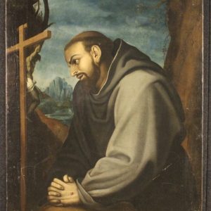 S3742 Święty Franciszek, Olej na płótnie, XVIII w.