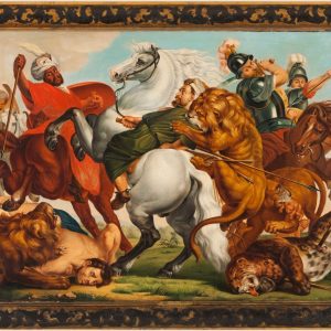 S3752 Polowanie, Olej na płótnie, XIX w.