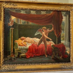 S3757 Psyche i Kupidyn, Olej na płótnie, XIX w.