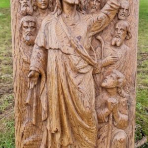 S3779 Zmartwychwstały Chrystus z apostołami, Relief, XVIII w.