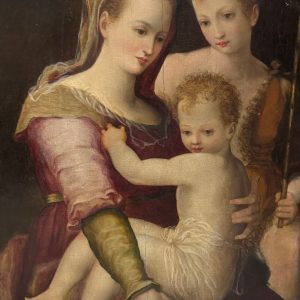 S2361 Madonna z Dzieciątkiem, Olej na drewnie, XVI w.