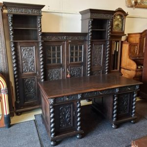 S2766 Biblioteka + biurko, XIX w.