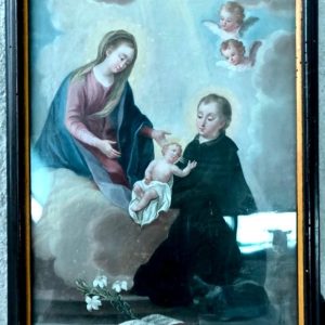 S3903 Stanisław Kostka z Madonną i Dzieciątkiem, Olej na płótnie, XVIII w.