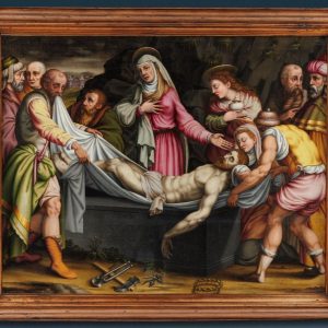 S1419 Złożenie Chrystusa do grobu, Olej na płótnie, XVI w.