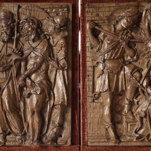 S2037 Ecce Homo/Korona cierniowa, Para reliefów, XV/XVI w.