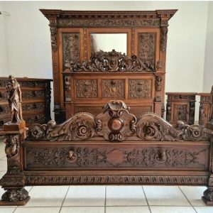 S2144 Renesansowy zestaw do sypialni, XIX w.