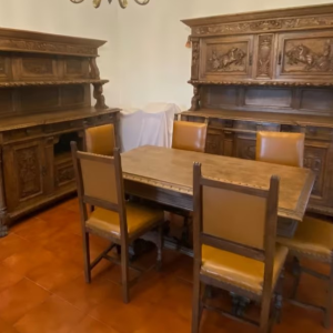 S3935 Renesansowy zestaw do jadalni, XX w.