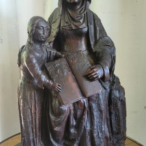 S2738 Maryja Dziewica i święta Anna, Rzeźba, XVII/XVIII w.