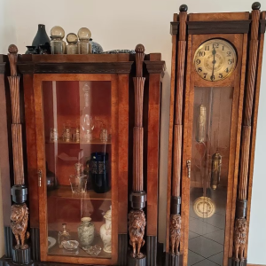 S3767 Zegar stojący + gablota, XX w.