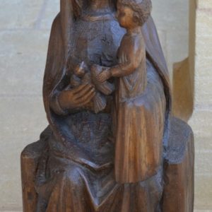 S1225 Maryja Dziewica z Dzieciątkiem na tronie, Rzeźba, XIV w.