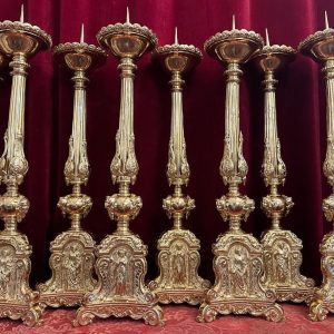 S3998 Klasycystyczny zestaw lichtarzy, XIX w.