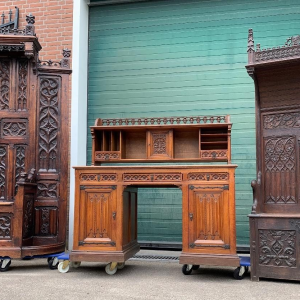 S4010 Neogotycki zestaw mebli, XIX w.