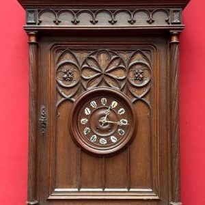 S3736 Duży gotycki zegar, XIX w.