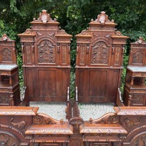 S3824 Neorenesansowy zestaw do sypialni, XIX w.