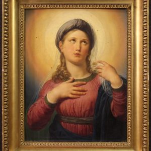 S903 Maryja Panna, Olej na drewnie, XIX w.
