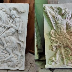 S1121 Święty Jerzy i Michał, Reliefy