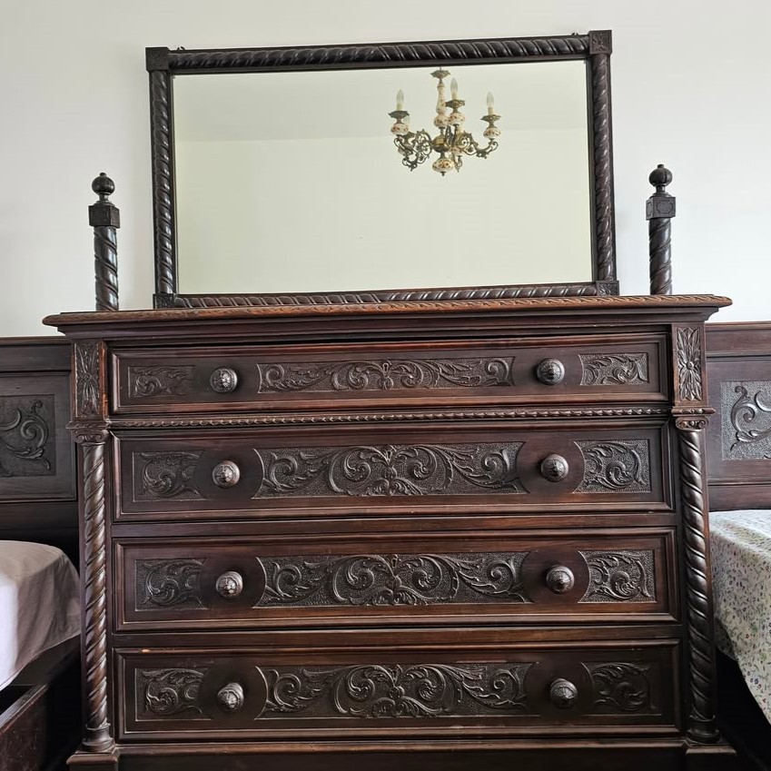 S1841 Neorenesansowy zestaw do sypialni, XIX/XX w.