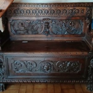 S4112 Ławka/Skrzynia + Duża szafka