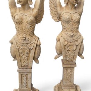 S2528 Para skrzydlatych postaci, Rzeźby, XX w.