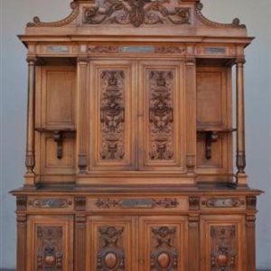 S1050 Renesansowy kredens + pomocnik, XIX w.